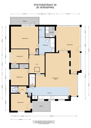Floorplan - Stationstraat 39, 6191 BB Beek